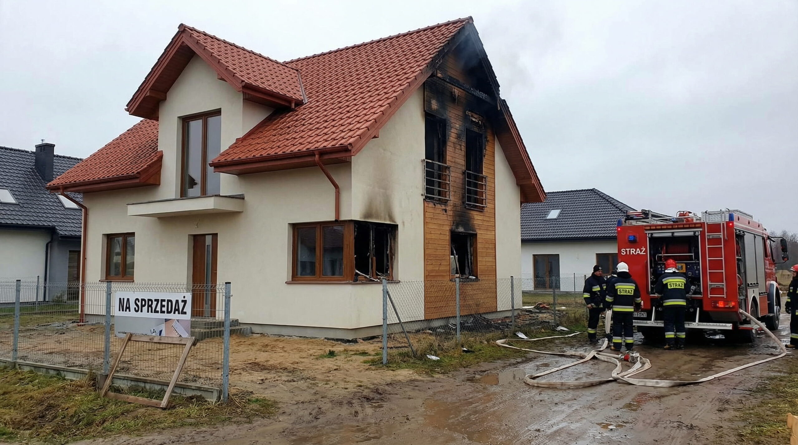 Pożar domu, szkoda na nieruchomości, pożar zaniżone odszkodowanie